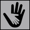 reaching out icon