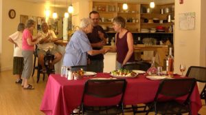 dinner meet and greet at co-housing